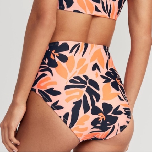 Old Navy Bikini Swim Bottoms XL Set Of 2 X-Large 18 Tropical Floral Trendy Cute - Picture 11 of 11